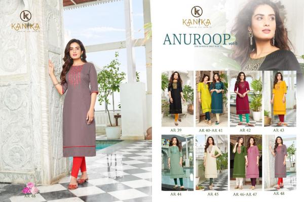 Kanika Anuroop 5 Fancy Silk Embroidery Kurti 